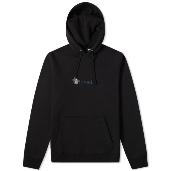 Stussy butterfly hoodie black clearance