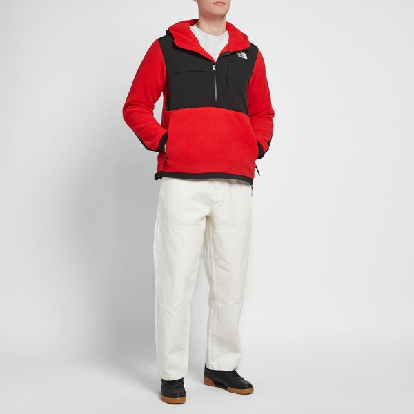the north face windbreaker red