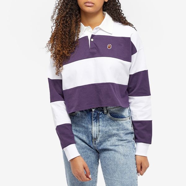 A Bathing Ape Patched Cropped Rugby 