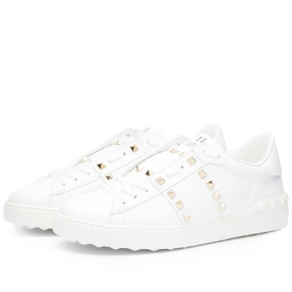 rockstud untitled sneaker with flowersity print