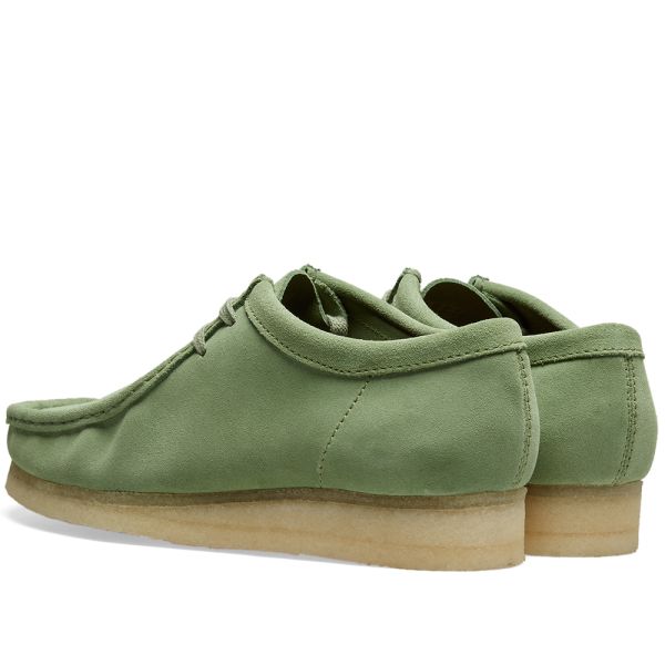clarks wallabee cactus green
