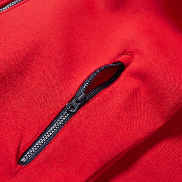 all red nike tech suit