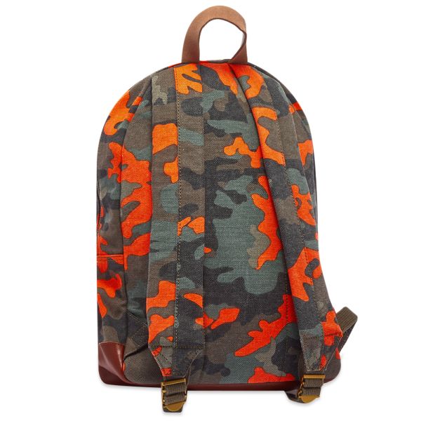 orange camo mini backpack