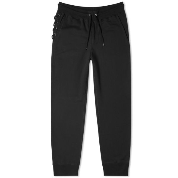 green and black track pants