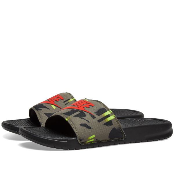 nike benassi olive