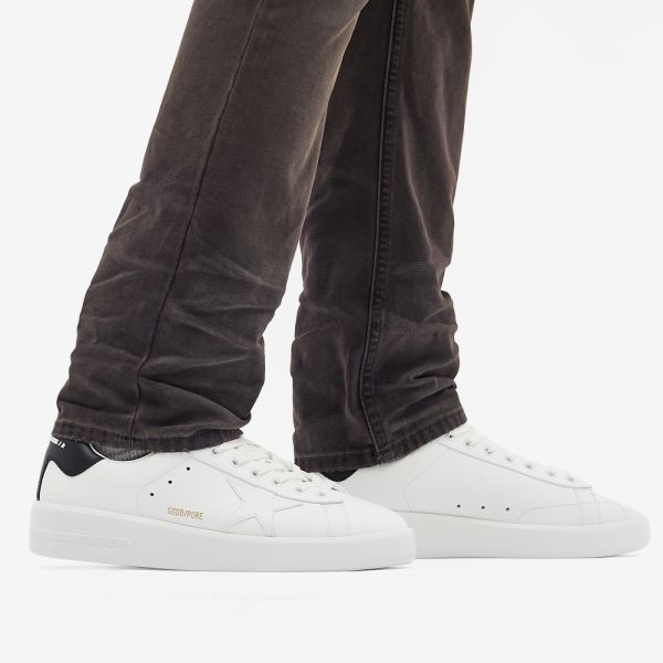Golden goose white & black purestar sneakers Clearance