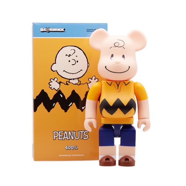400/% Charlie Brown Yellow Be@rbrick New Medicom Toy Bearbrick Peanuts Snoopy