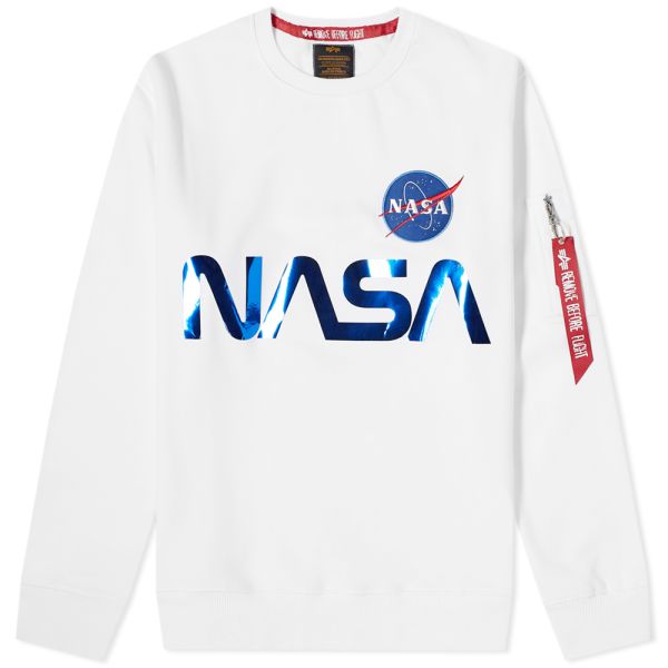 Nasa reflective crew sweatshirt Clearance