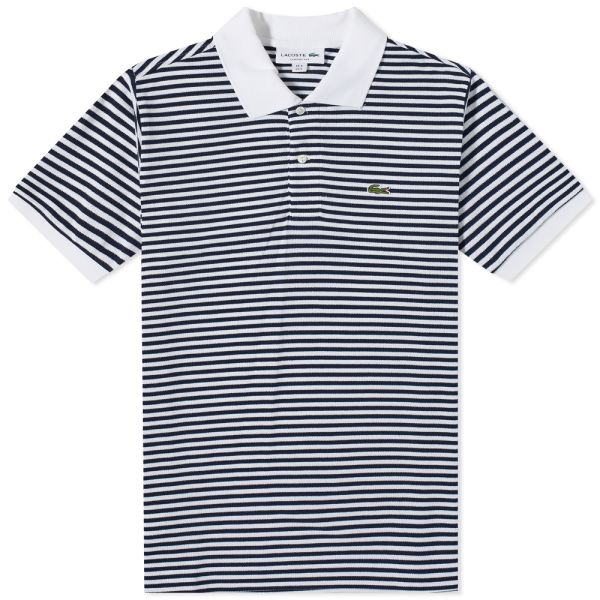 lacoste polo stripes
