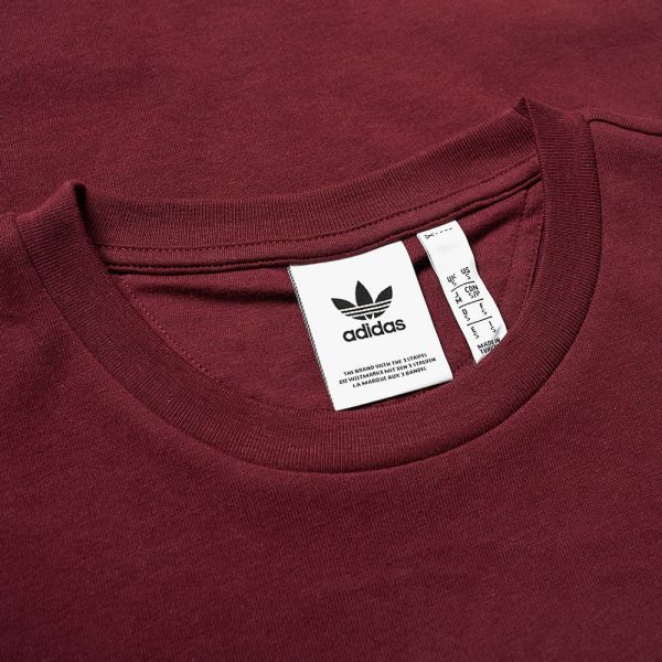 adidas outline t-shirt burgundy adidas outline t-shirt burgundy