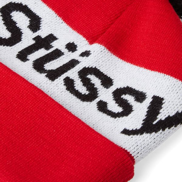 red stussy beanie