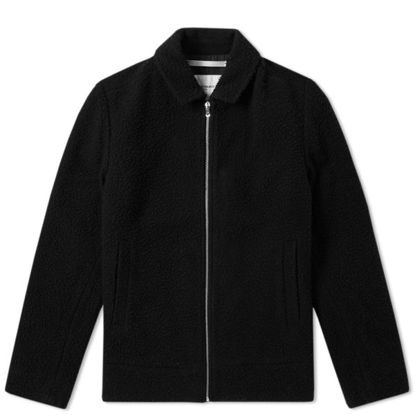 fred perry puffer jacket black