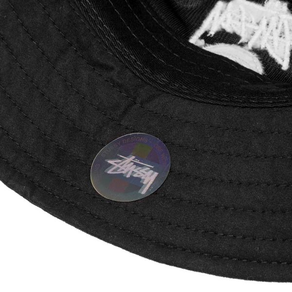 stussy stock logo bucket hat