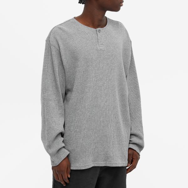 Grey waffle long sleeve clearance