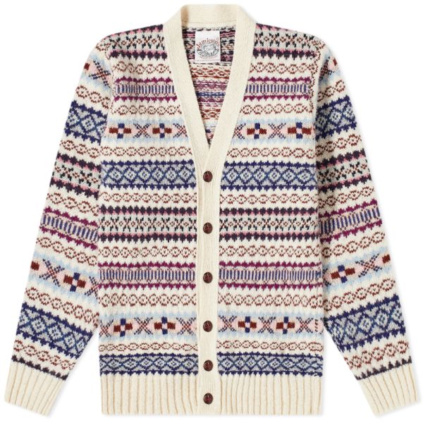 v neck fair isle sweater