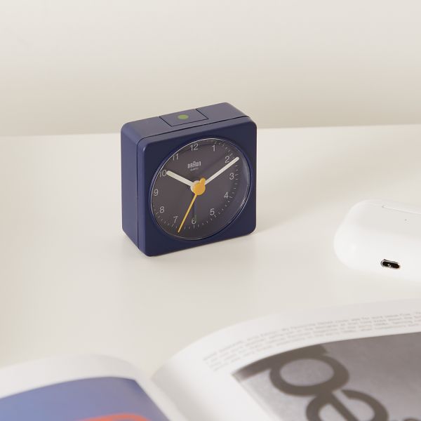 Braun Classic Travel Alarm Clock Blue END. (AU)