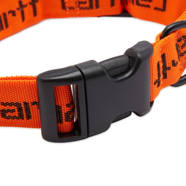 Carhartt WIP Script Dog Lead & Collar Carhartt Orange & Black END