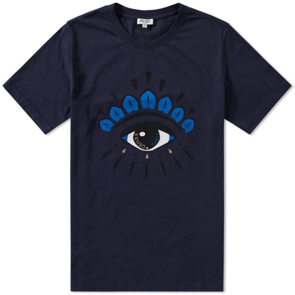 kenzo blue eye t shirt