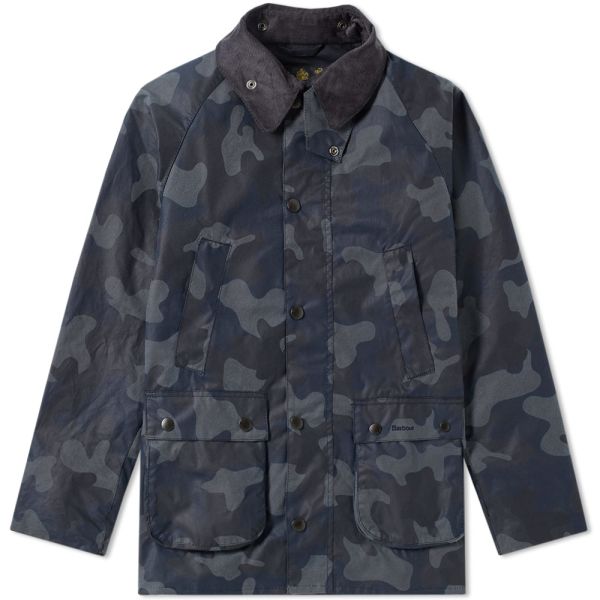barbour heritage waxed camo sl bedale jacket