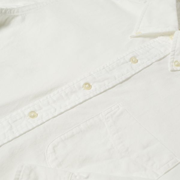 orSlow Button Down Chambray Shirt White 