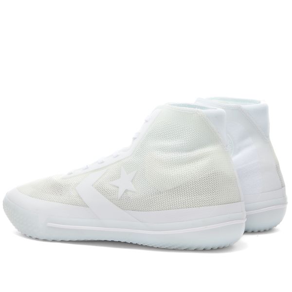 converse all star pro bb white black orange