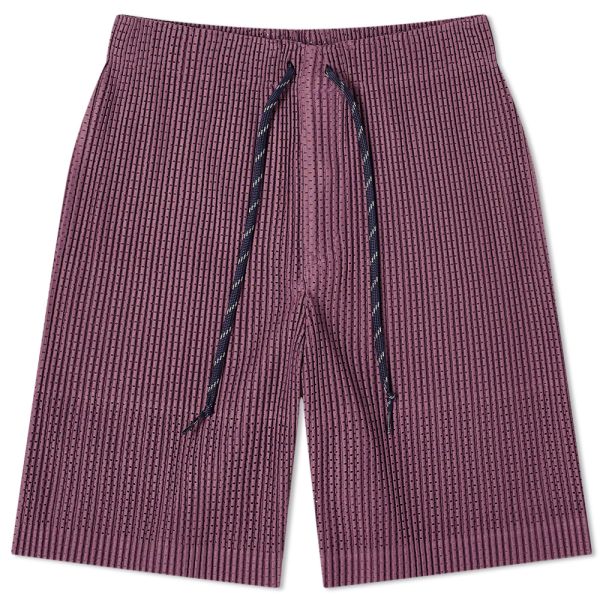 Homme Plissé Issey Miyake Colourful Mesh Pleated Shorts Homme Plissé Issey Miyake Colourful Mesh Pleated Shorts