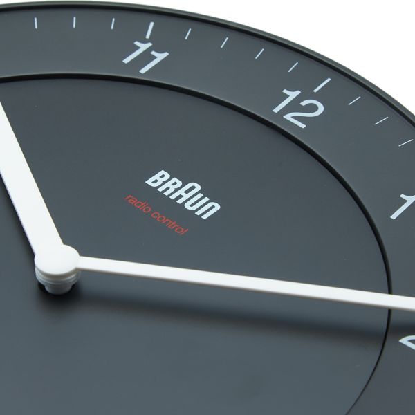 Braun Radio Controlled Wall Clock DCF Version Black END. (US)