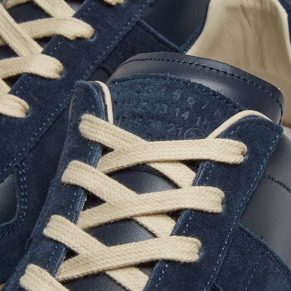 navy blue maison margiela sneakers
