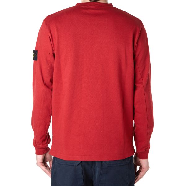 stone island red jumper