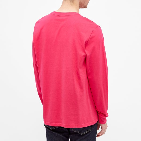 fruit of the loom long sleeve pocket tee
