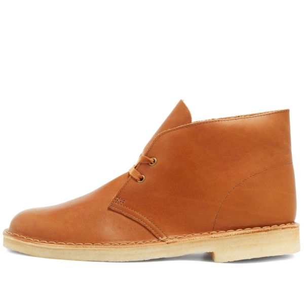 dark tan leather clarks