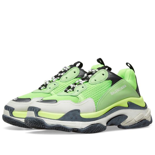 balenciaga neon triple s