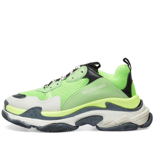 balenciaga neon triple s