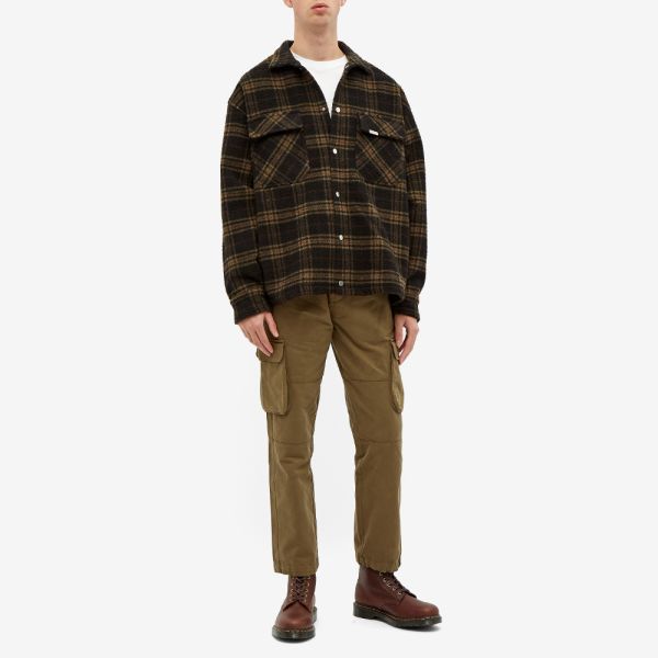 Tartan wool overshirt Clearance