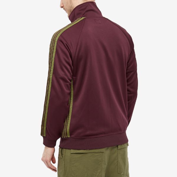Needles Poly Smooth Track Jacket Maroon End