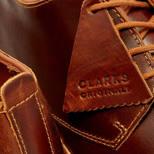 clarks desert london tan leather