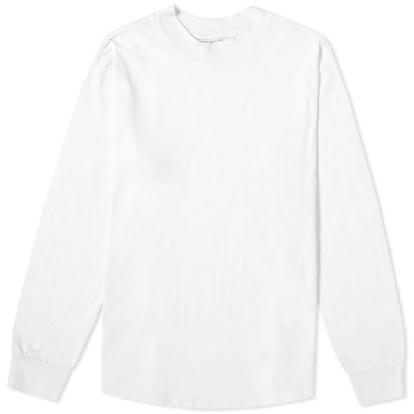 mock neck white long sleeve