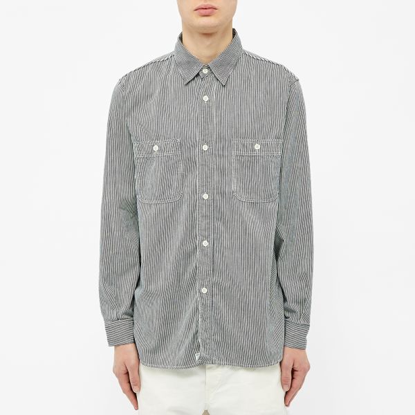 Hickory stripe work shirt Clearance
