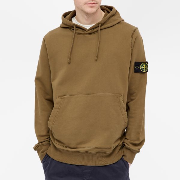 stone island hoodie olive green