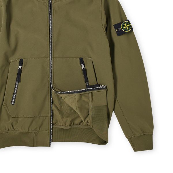 Stone Island Soft Shell R Hooded Jacket Olive Green End Stone Island Soft Shell R Hooded Jacket Olive Green End