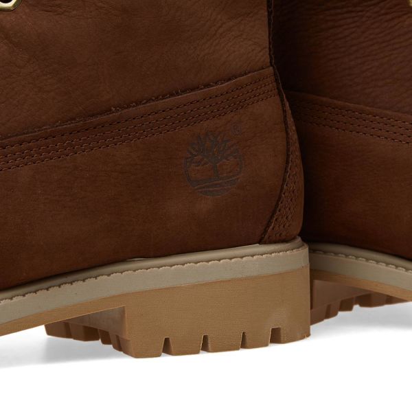 dark brown leather timberlands