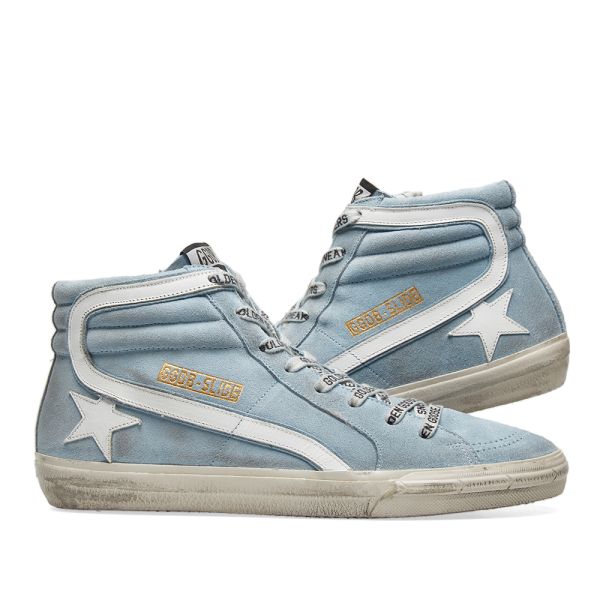 Golden goose slide blue clearance
