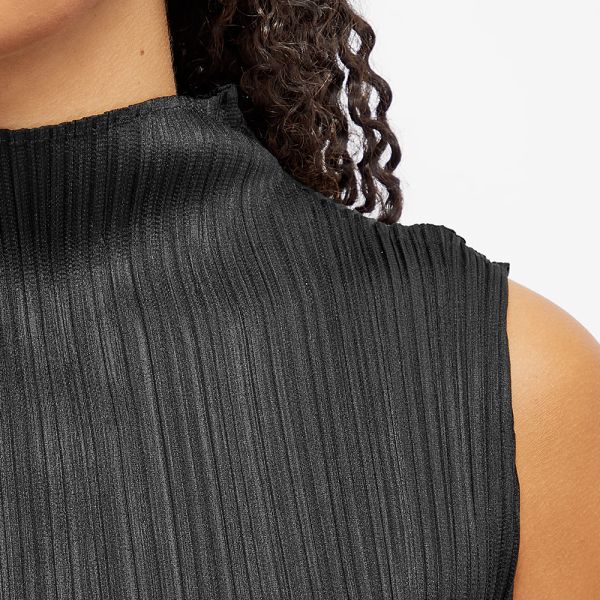 Pleats Please Issey Miyake Basics Pleats Sleeveless Top