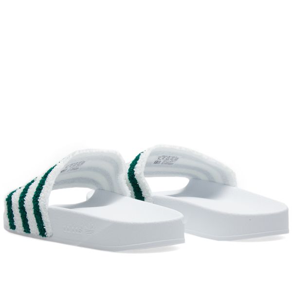 adilette green white
