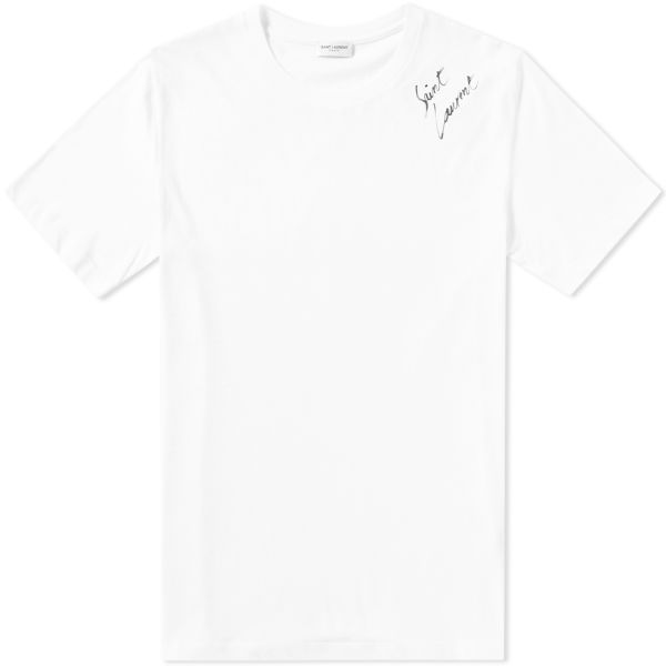 Saint laurent script tee clearance