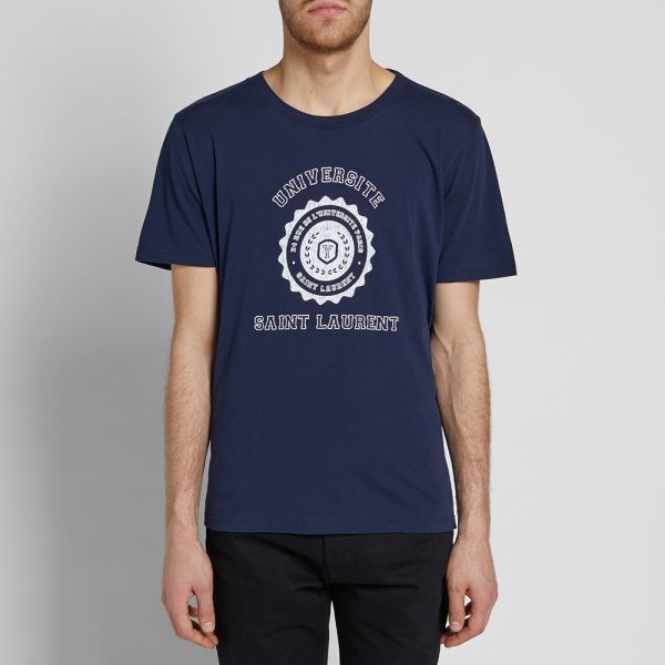 saint laurent university t shirt