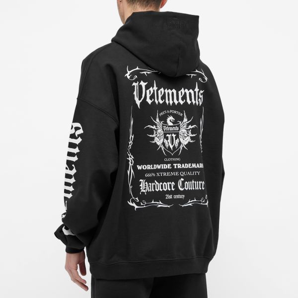 VETEMENTS Black Label Oversized Hoody