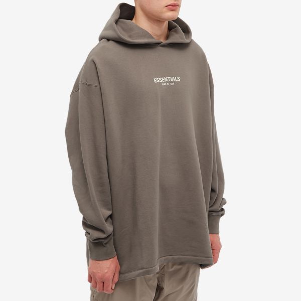 Essentials taupe knit hoodie clearance