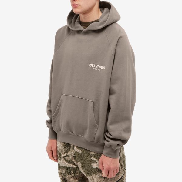 taupe essentials hoodie