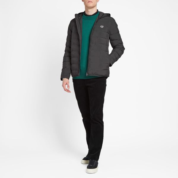 fred perry hooded insulated jacket